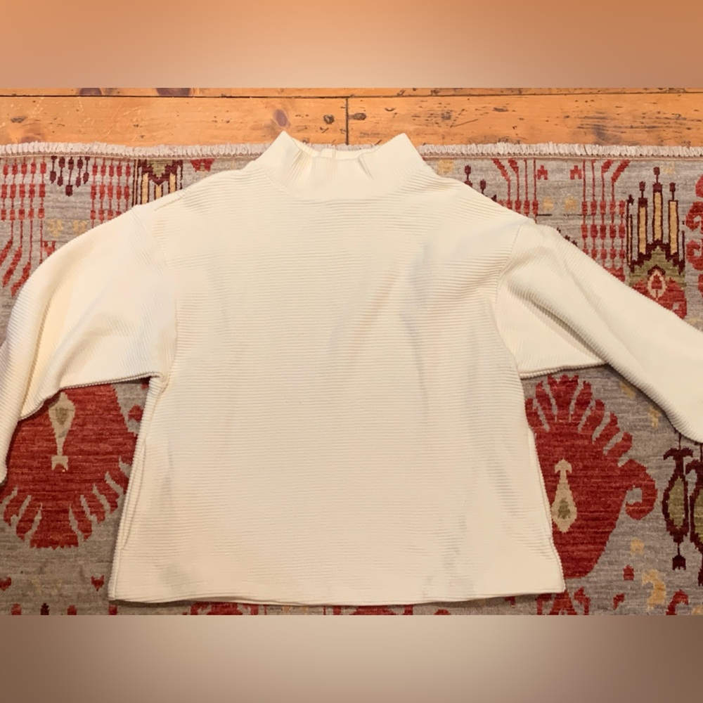 Madewell NWT cotton sweater cute boxy shape size XS